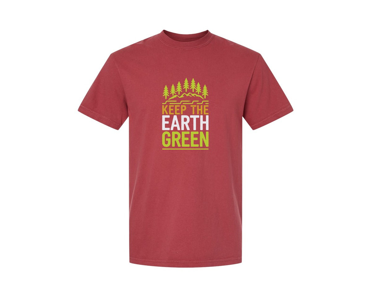 brand:Comfort Colors|color:Chili|Keep The Earth Green Environment Cute 2 Graphic T-Shirt