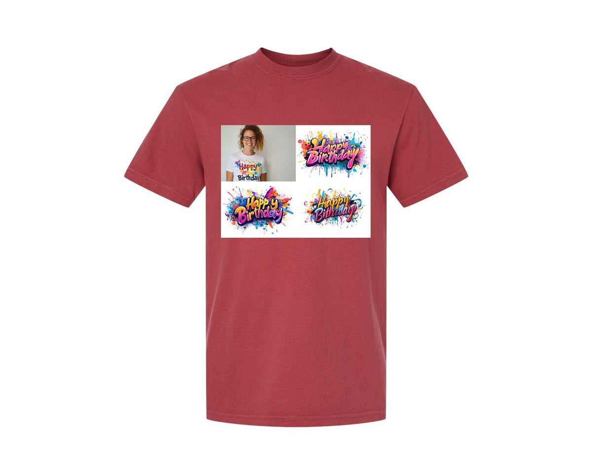 brand:Comfort Colors|color:Chili|Happy Birthday T Shirt Design 69 Graphic T-Shirt