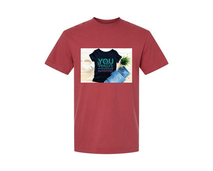 brand:Comfort Colors|color:Chili|Suicide Prevention Awareness 8 Graphic T-Shirt