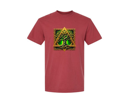 brand:Comfort Colors|color:Chili|Celtic Tree Of Life Mystical Tree Graphic T-Shirt