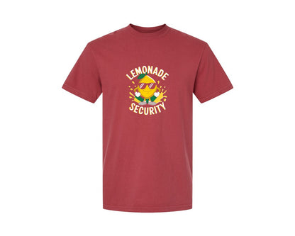 brand:Comfort Colors|color:Chili|Lemonade Security T Shirt Design 2 Graphic T-Shirt
