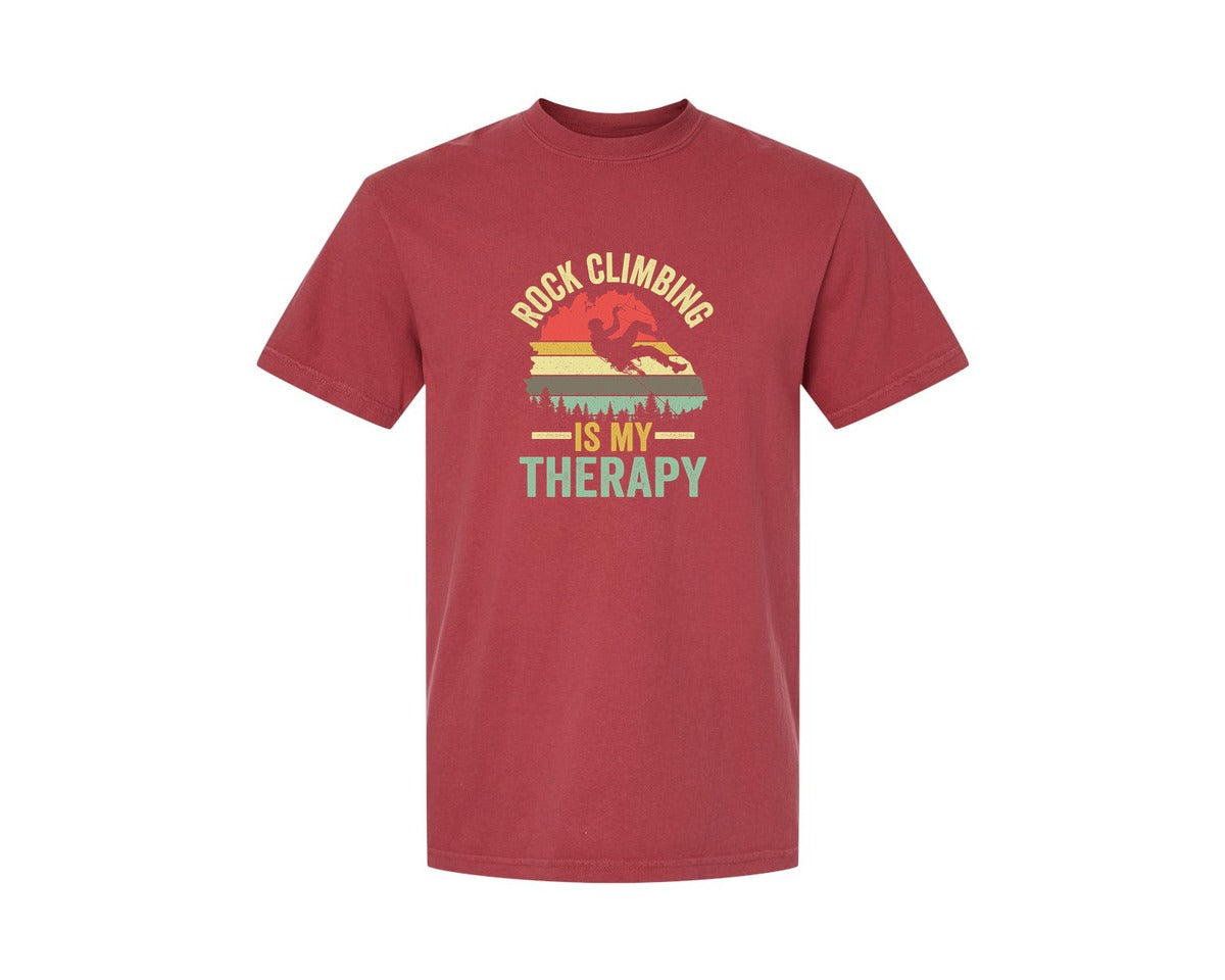 brand:Comfort Colors|color:Chili|Rock Climbing Graphic 2 Graphic T-Shirt