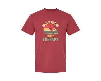 brand:Comfort Colors|color:Chili|Rock Climbing Graphic 2 Graphic T-Shirt