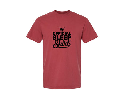 brand:Comfort Colors|color:Chili|Official Sleep Shirt T Shirt Graphic T-Shirt