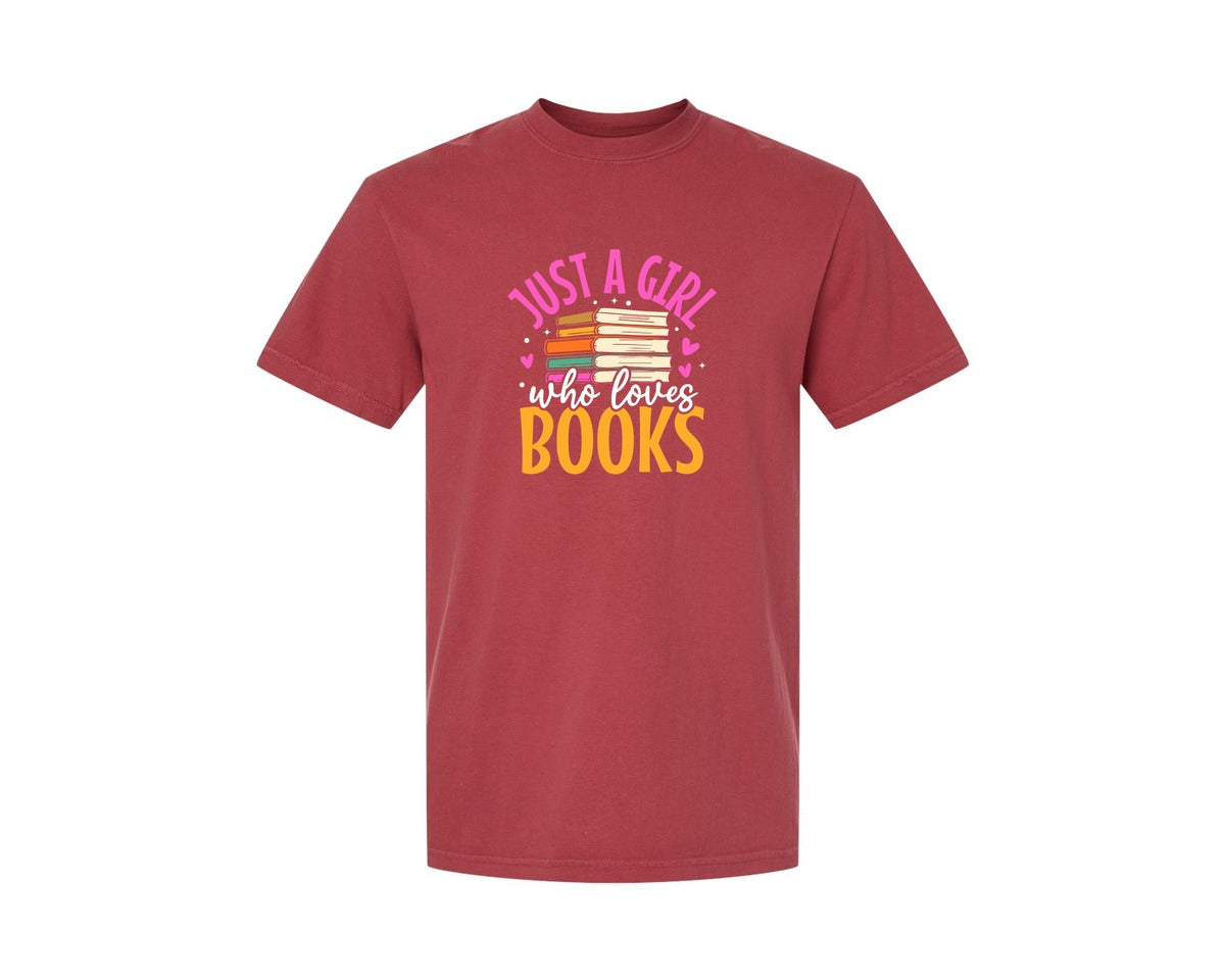 brand:Comfort Colors|color:Chili|Reading T Shirt Design 6 Graphic T-Shirt
