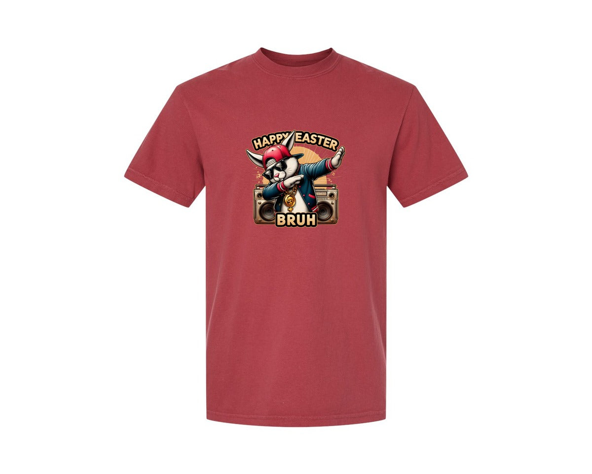 brand:Comfort Colors|color:Chili|Hip Hop Easter Bunny 16 Graphic T-Shirt