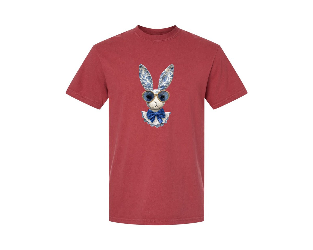brand:Comfort Colors|color:Chili|Cute Bunny T Shirt Bunny 2 Graphic T-Shirt