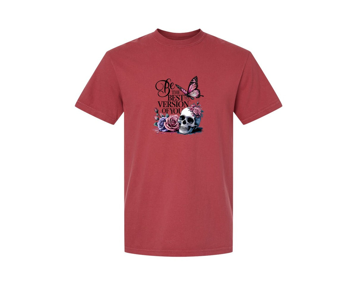 brand:Comfort Colors|color:Chili|Be The Best Version Of You Self Love 2 Graphic T-Shirt
