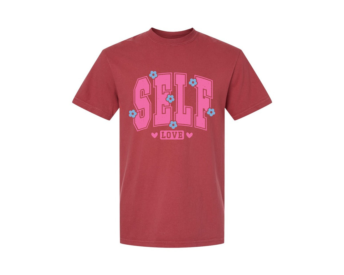 brand:Comfort Colors|color:Chili|Self Love Pnginspirational Graphic T-Shirt