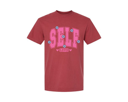 brand:Comfort Colors|color:Chili|Self Love Pnginspirational Graphic T-Shirt