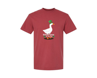 brand:Comfort Colors|color:Chili|Silly Goose St Patricks Funniest Graphic T-Shirt
