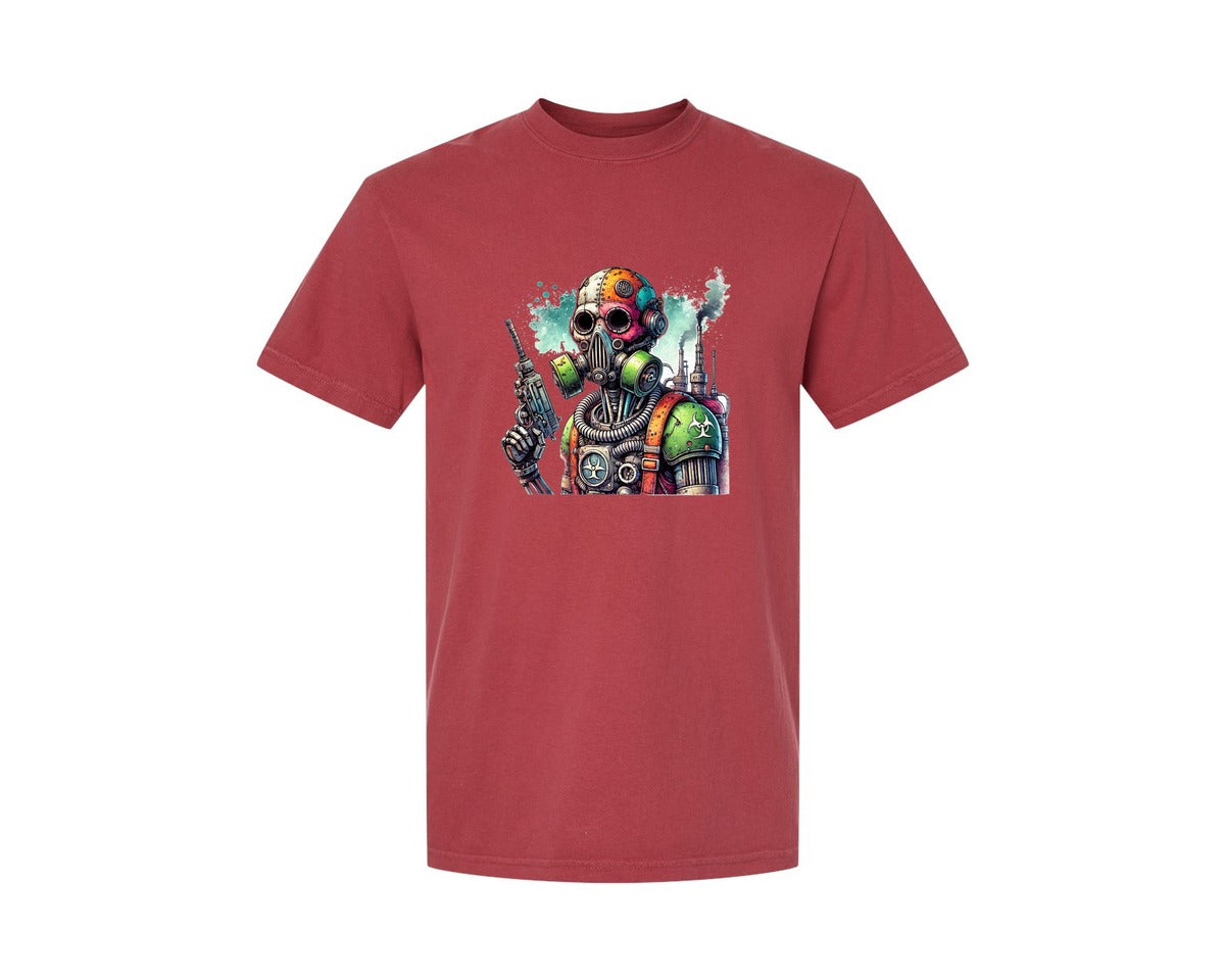brand:Comfort Colors|color:Chili|Robot Sublimationsticker Graphic T-Shirt