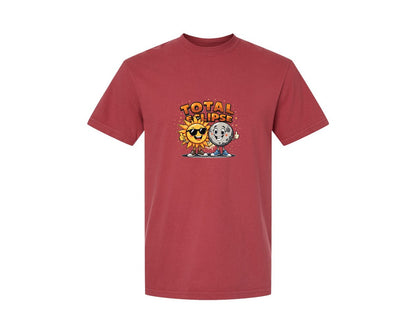 brand:Comfort Colors|color:Chili|Eclipse Cartoon T Shirt Design Graphic T-Shirt