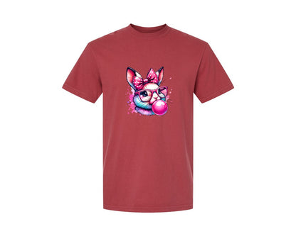 brand:Comfort Colors|color:Chili|Hipster Bunny T Shirt Design Graphic T-Shirt