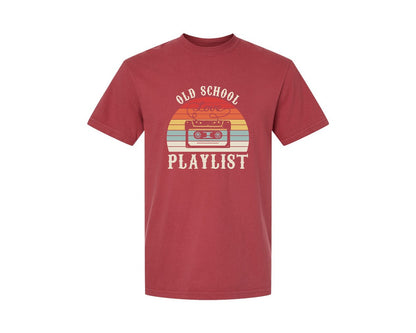 brand:Comfort Colors|color:Chili|Old School Playlist 70S 80S 90S T Shirts Graphic T-Shirt