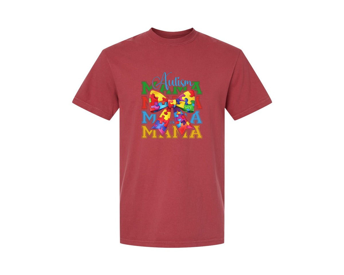 brand:Comfort Colors|color:Chili|Autism Awareness Autism Graphic T-Shirt