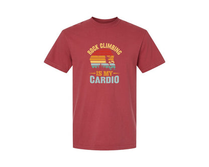 brand:Comfort Colors|color:Chili|Rock Climbing Graphic Graphic T-Shirt