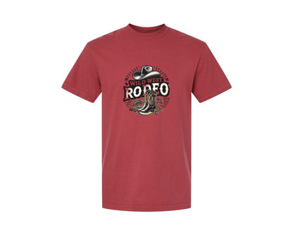 brand:Comfort Colors|color:Chili|Western Wild West Rodeo T Shirt Graphic T-Shirt