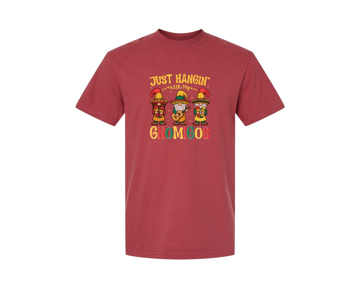 brand:Comfort Colors|color:Chili|Gnomigos Cinco De Mayo Tshirt Graphic T-Shirt
