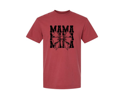brand:Comfort Colors|color:Chili|Mama Mom Mama Coquette Graphic T-Shirt
