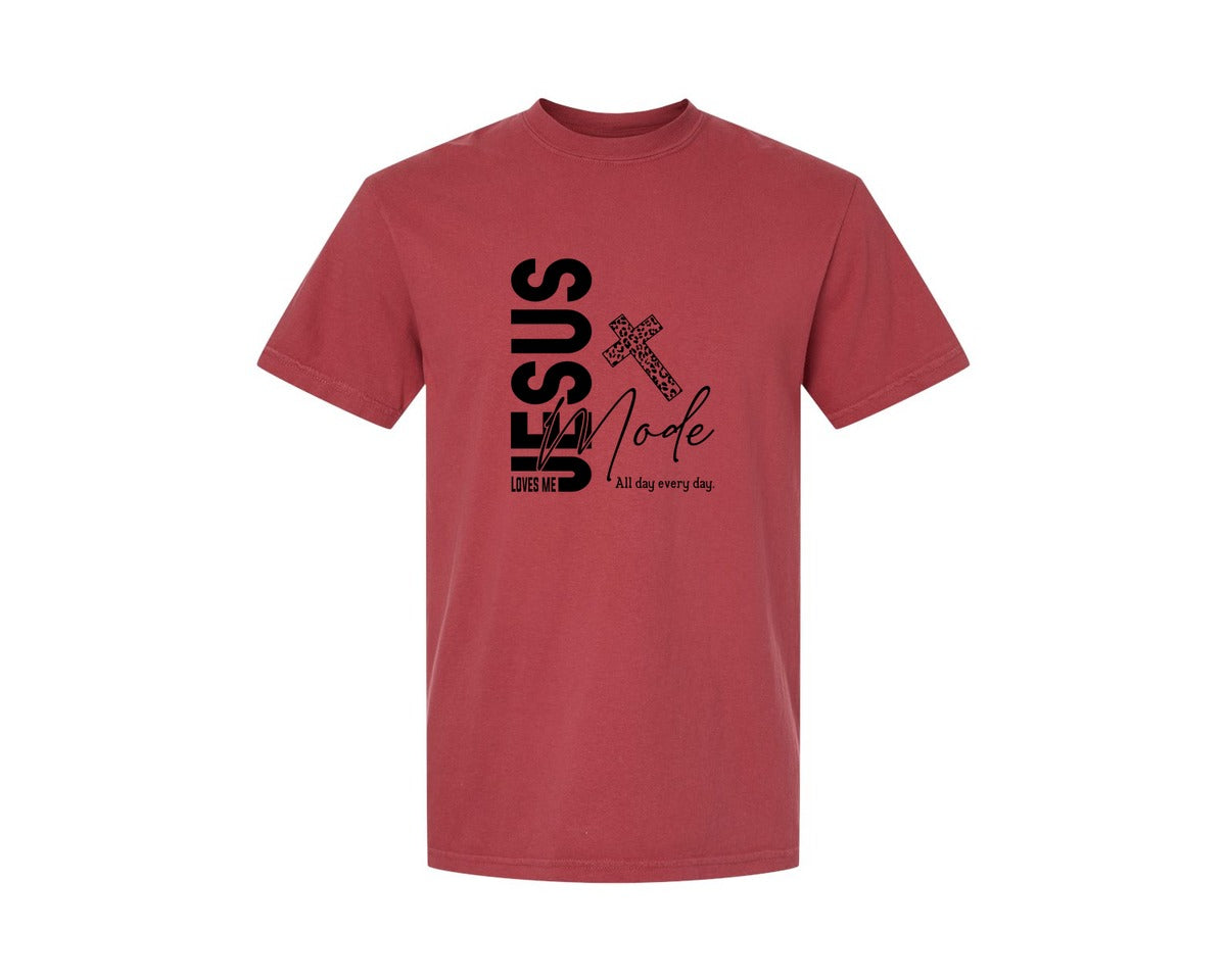 brand:Comfort Colors|color:Chili|Jesus Loves Me Love Like Jesus Graphic T-Shirt