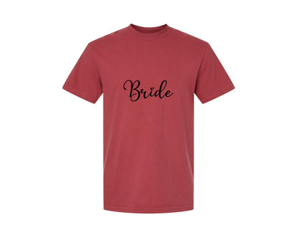 brand:Comfort Colors|color:Chili|Bride Wedding 2 Graphic T-Shirt