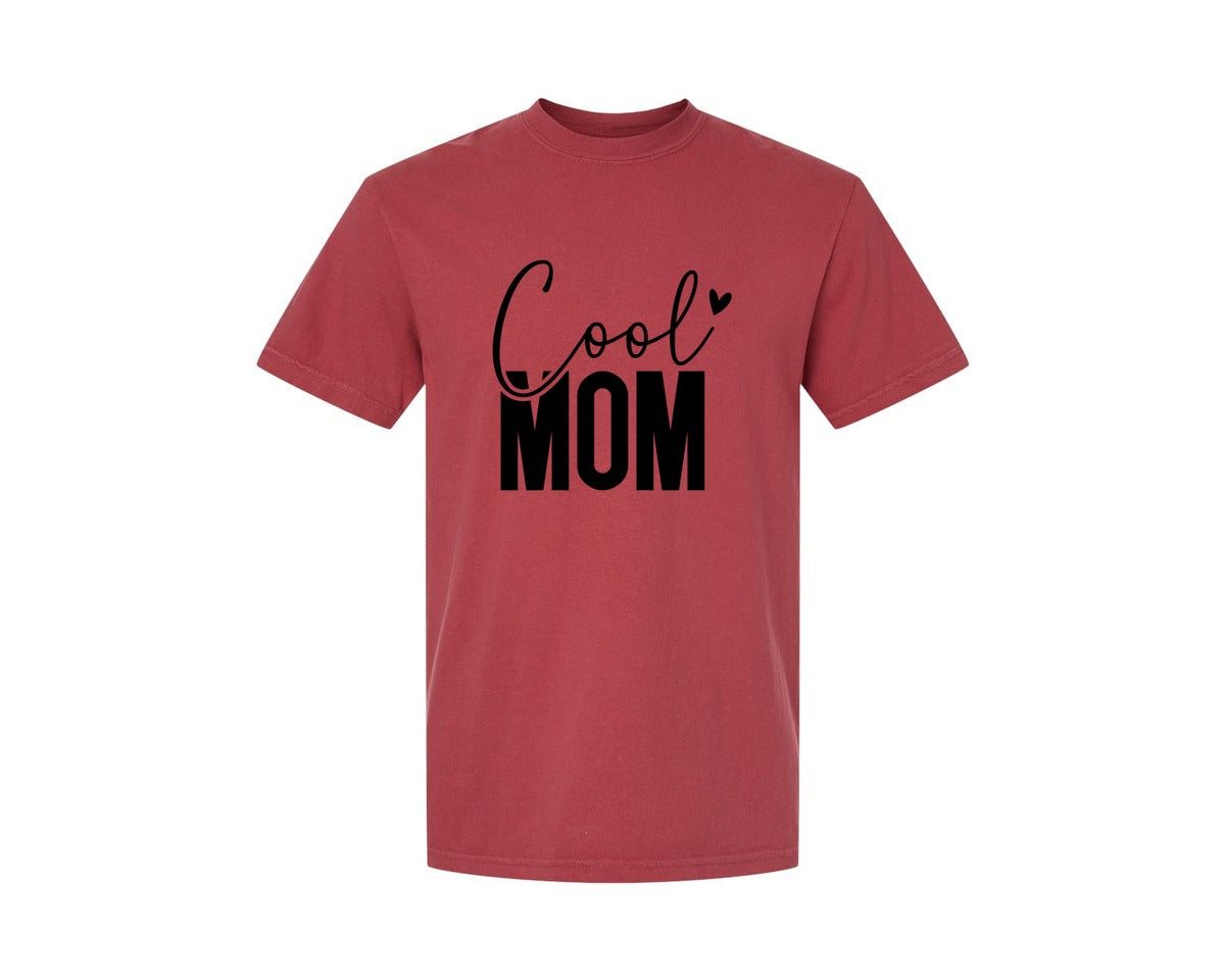 brand:Comfort Colors|color:Chili|Cool Mom Funny Mom Mama Graphic T-Shirt