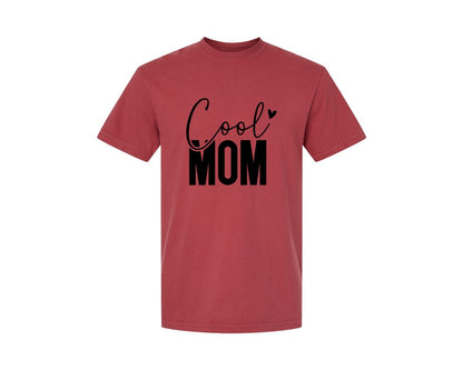 brand:Comfort Colors|color:Chili|Cool Mom Funny Mom Mama Graphic T-Shirt