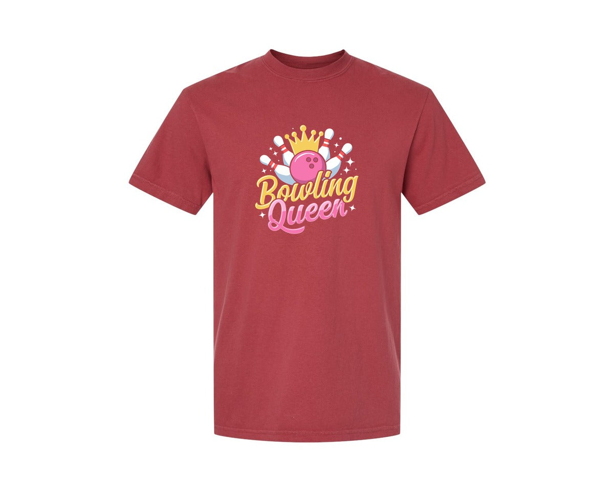 brand:Comfort Colors|color:Chili|Bowling Graphic Graphic T-Shirt
