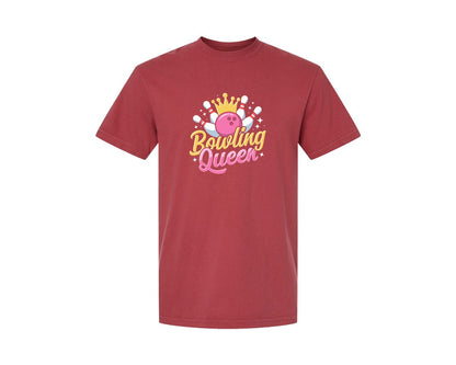 brand:Comfort Colors|color:Chili|Bowling Graphic Graphic T-Shirt