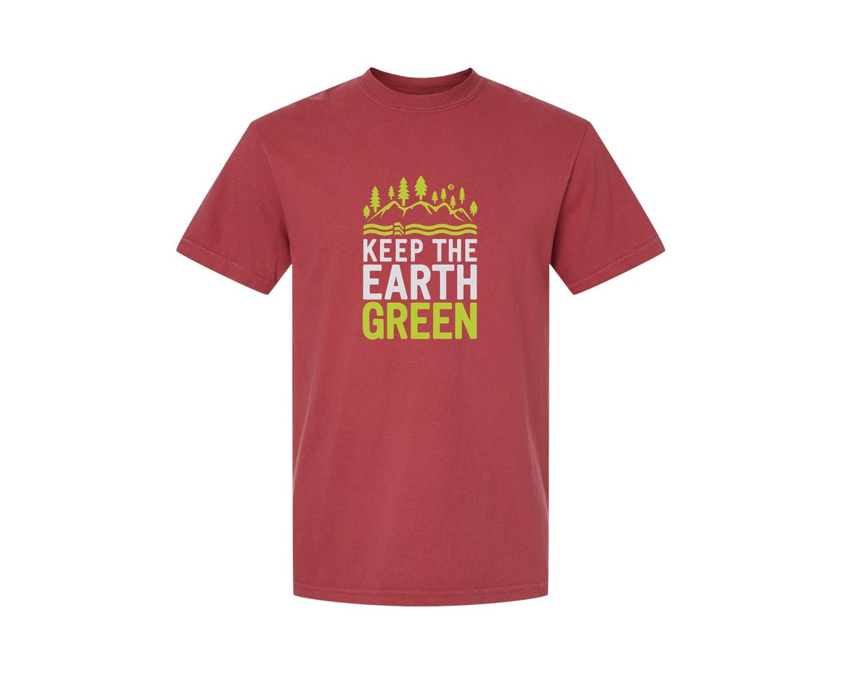 brand:Comfort Colors|color:Chili|Keep The Earth Green Environment Cute Graphic T-Shirt