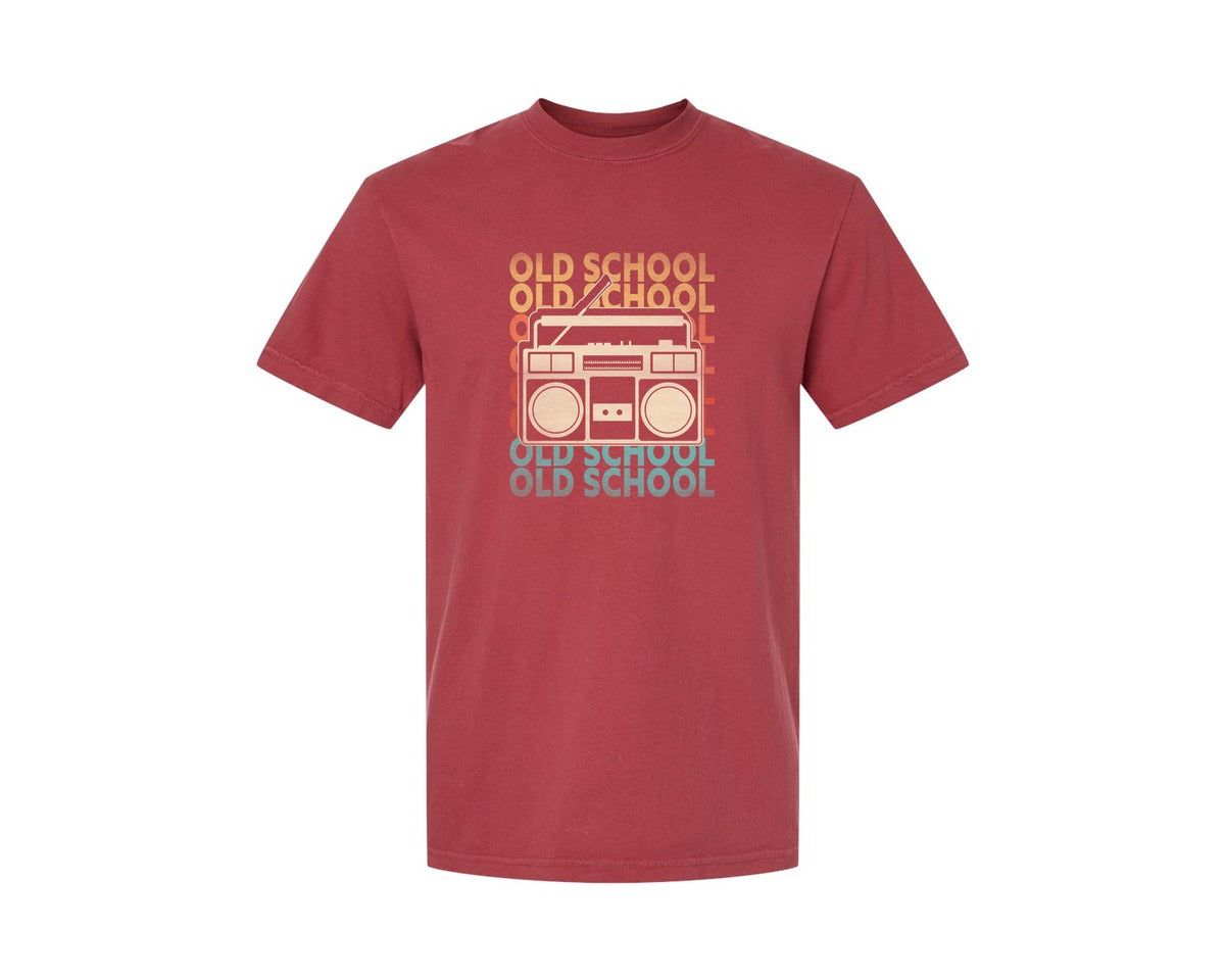 brand:Comfort Colors|color:Chili|Retro 80S 90S Old School T Shirt Design Graphic T-Shirt
