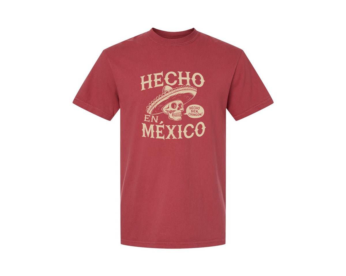 brand:Comfort Colors|color:Chili|Hecho En Mexico Mexican Chicano Pride Graphic T-Shirt