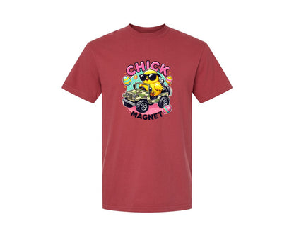 brand:Comfort Colors|color:Chili|Chick Magnet Easter Chick Cool Graphic T-Shirt
