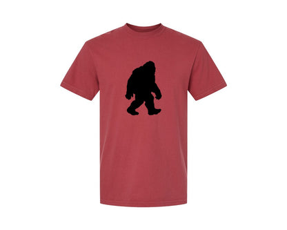 brand:Comfort Colors|color:Chili|Bigfoot Sasquatch Figure Design Graphic T-Shirt