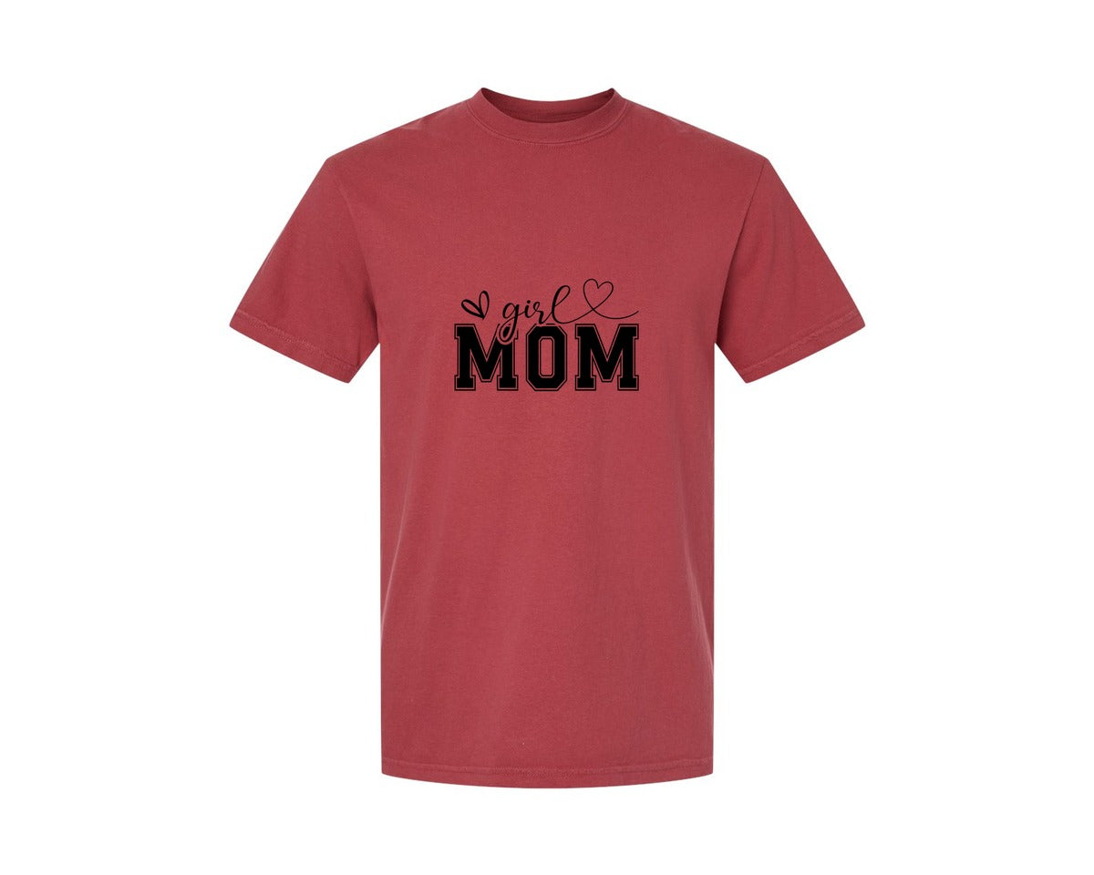 brand:Comfort Colors|color:Chili|Girl Mom Mothers Day Mama Graphic T-Shirt