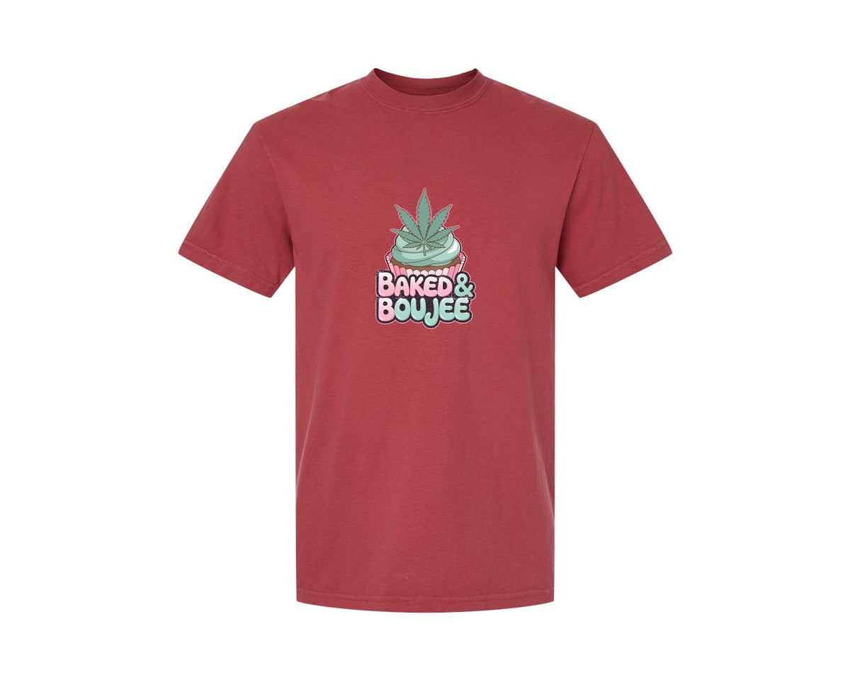 brand:Comfort Colors|color:Chili|Baked Boujee Funny 4 Graphic T-Shirt