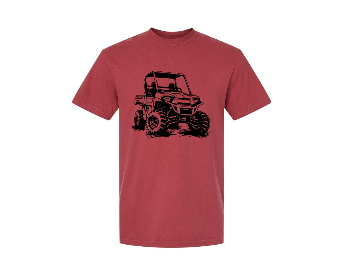 brand:Comfort Colors|color:Chili|Atv Atv Riding Graphic T-Shirt