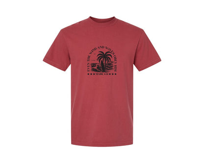 brand:Comfort Colors|color:Chili|Wind And Waves Obey Him Mark 441 Graphic T-Shirt