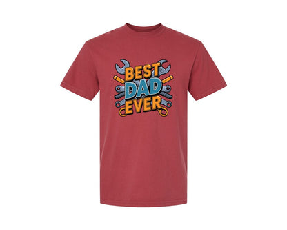 brand:Comfort Colors|color:Chili|Mechanic Dad 3 Graphic T-Shirt