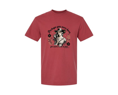 brand:Comfort Colors|color:Chili|Perhaps You Were Born Christian 2 Graphic T-Shirt