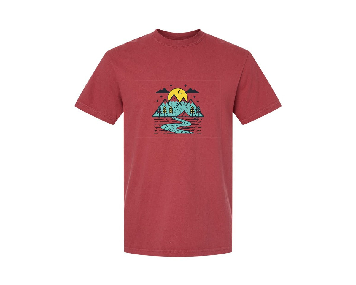 brand:Comfort Colors|color:Chili|Camping T Shirt Vector Design 4 Graphic T-Shirt