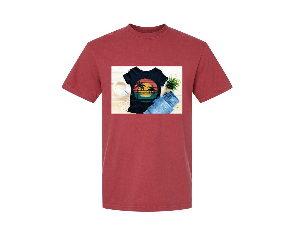 brand:Comfort Colors|color:Chili|Summer T Shirt 34 Graphic T-Shirt