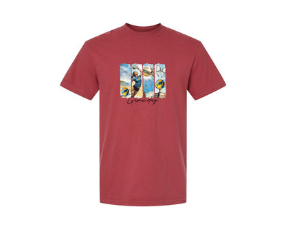 brand:Comfort Colors|color:Chili|Volleyball Game Day 3 Graphic T-Shirt