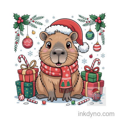 Christmas Capybara