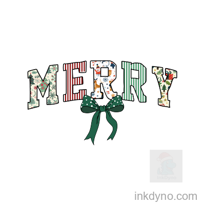 Christmas Coquette Retro Merry Preppy