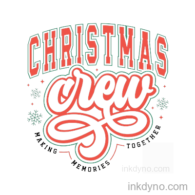 Christmas Crew DTF Transfer - Ready to Press Apparel Design