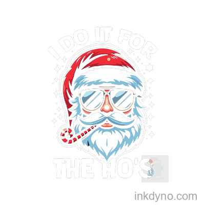 Funny Santa Ho Ho Ho Holiday Graphic Design — DTF Transfer