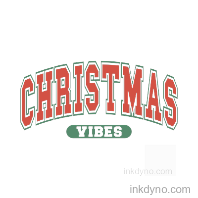 Christmas Vibes DTF Transfer - Ready to Press Apparel