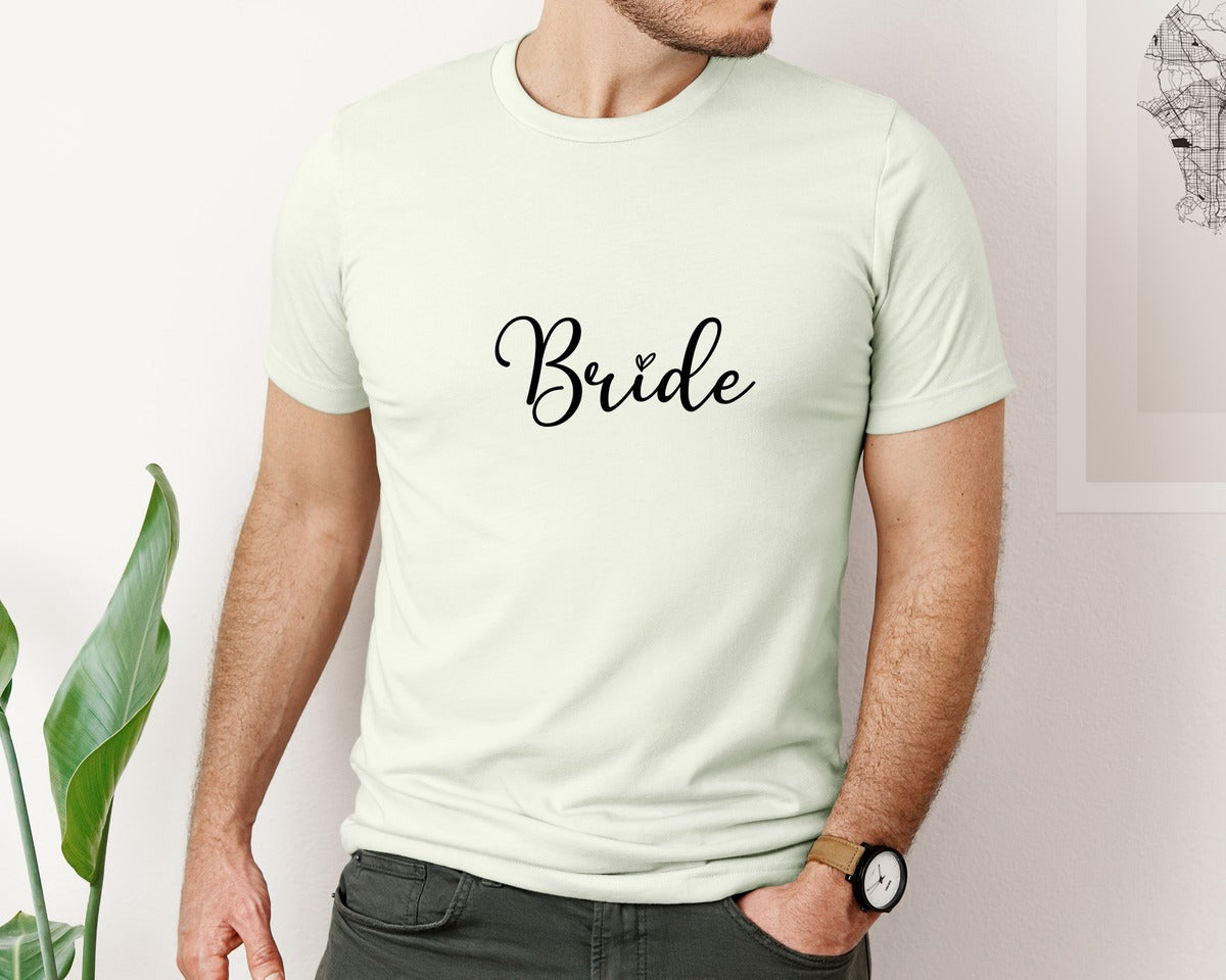 brand:Bella Canvas|color:Citron|Bride Wedding 2 Graphic T-Shirt